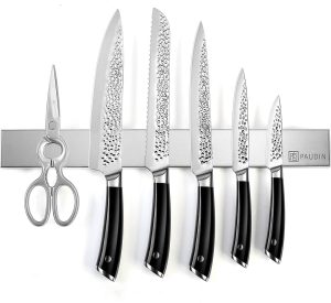 KB2 Magnetische Messenhouder - Geborsteld RVS (45 cm)
